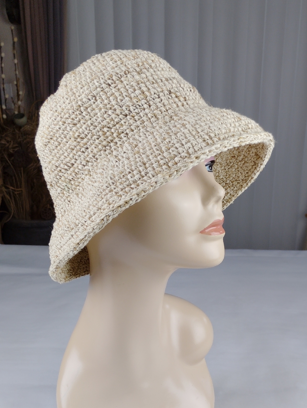 Crochet Bucket Hat .